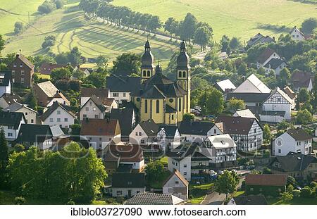 "Aerial view, Church of St. Mary Magdalene, Padberg, Marsberg, North Rhine-Westphalia, Germany, Europe" View Large Photo Image Stock Image - "Aerial view, Church of St. Mary Magdalene, Padberg, Marsberg, North Rhine-Westphalia, Germany, Europe". Fotosearch
