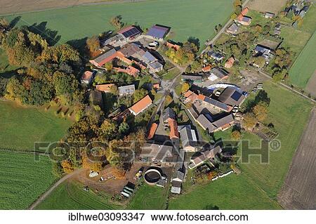 "Aerial view, circular village, Rundlingsdorf, Rundling Tostefanz, Tolstefanz, Wendland, Lower Saxony, Germany, Europe" View Large Photo Image Stock Photo - "Aerial view, circular village, Rundlingsdorf, Rundling Tostefanz, Tolstefanz, Wendland, Lower Saxony, Germany, Europe". Fotosearch