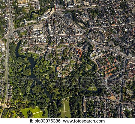"Aerial view, city center with old city walls and castle gardens, Moers, Ruhr district, North Rhine-Westphalia, Germany, Europe" View Large Photo Image Stock Photograph - "Aerial view, city center with old city walls and castle gardens, Moers, Ruhr district, North Rhine-Westphalia, Germany, Europe". Fotosearch