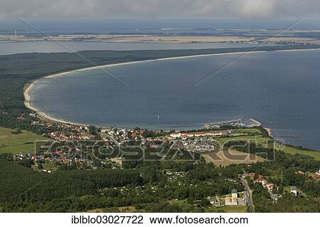"Aerial view, community of Glowe and the beach of Schaabe, Glowe on the island of Ruegen, Spycker, Glowe, Mecklenburg-Western Pomerania, Germany, Europe" View Large Photo Image Stock Image - "Aerial view, community of Glowe and the beach of Schaabe, Glowe on the island of Ruegen, Spycker, Glowe, Mecklenburg-Western Pomerania, Germany, Europe". Fotosearch