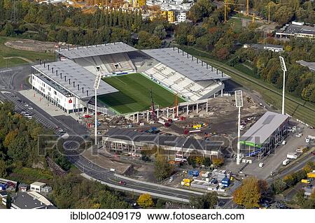 "Aerial view, construction of the new Stadion Essen stadium, Hafenstrasse, Essen, Ruhr region, North Rhine-Westphalia, Germany, Europe" View Large Photo Image Stock Photo - "Aerial view, construction of the new Stadion Essen stadium, Hafenstrasse, Essen, Ruhr region, North Rhine-Westphalia, Germany, Europe". Fotosearch