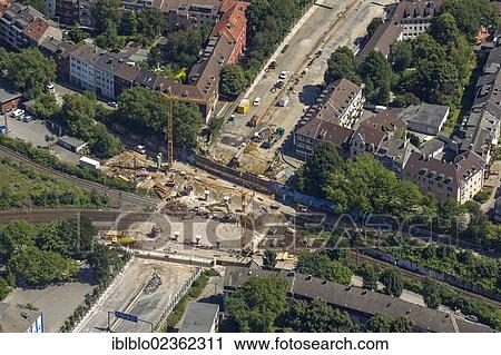 "Aerial view, construction site of the A40 motorway, inner city, Essen, Ruhr area, North Rhine-Westphalia, Germany, Europe" View Large Photo Image Stock Image - "Aerial view, construction site of the A40 motorway, inner city, Essen, Ruhr area, North Rhine-Westphalia, Germany, Europe". Fotosearch