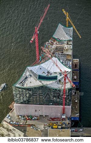 "Aerial view, construction site of the Elbe Philharmonic Hall, HafenCity, Hamburg, Germany, Europe" View Large Photo Image Stock Photo - "Aerial view, construction site of the Elbe Philharmonic Hall, HafenCity, Hamburg, Germany, Europe". Fotosearch