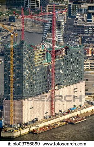 "Aerial view, construction site of the Elbe Philharmonic Hall, HafenCity, Hamburg, Germany, Europe" View Large Photo Image Stock Photo - "Aerial view, construction site of the Elbe Philharmonic Hall, HafenCity, Hamburg, Germany, Europe". Fotosearch