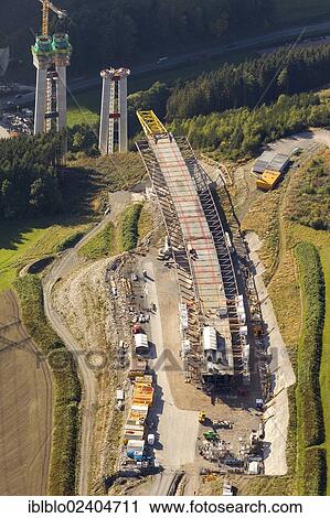 "Aerial view, construction site, expansion of the A46 motorway, the highest viaduct in North Rhine-Westphalia, near Bestwig, Sauerland, North Rhine-Westphalia, Germany, Europe" View Large Photo Image Stock Image - "Aerial view, construction site, expansion of the A46 motorway, the highest viaduct in North Rhine-Westphalia, near Bestwig, Sauerland, North Rhine-Westphalia, Germany, Europe". Fotosearch