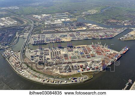 "Aerial view, container port, Hamburg, Hamburg, Germany, Europe" View Large Photo Image Stock Photography - "Aerial view, container port, Hamburg, Hamburg, Germany, Europe". Fotosearch