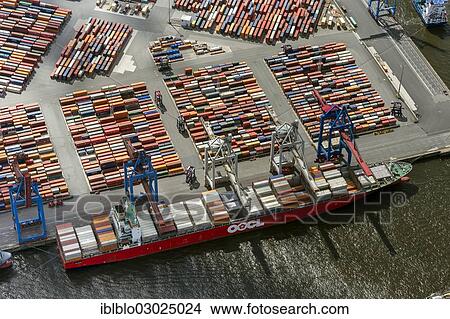 "Aerial view, container port Waltershofen, Eurogate Container Terminal, Hamburg-Port, Hamburg, Hamburg, Germany, Europe" View Large Photo Image Picture - "Aerial view, container port Waltershofen, Eurogate Container Terminal, Hamburg-Port, Hamburg, Hamburg, Germany, Europe". Fotosearch