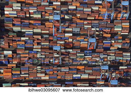 "Aerial view, Container Terminal Altenwerder, Hamburg, Hamburg, Germany, Europe" View Large Photo Image Stock Photo - "Aerial view, Container Terminal Altenwerder, Hamburg, Hamburg, Germany, Europe". Fotosearch