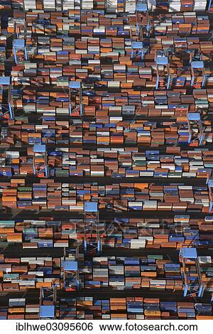 "Aerial view, Container Terminal Altenwerder, Hamburg, Hamburg, Germany, Europe" View Large Photo Image Stock Photograph - "Aerial view, Container Terminal Altenwerder, Hamburg, Hamburg, Germany, Europe". Fotosearch