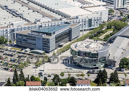 "Aerial view, corporate headquarters of Audi AG at the main plant, Ingolstadt, Upper Bavaria, Bavaria, Germany, Europe" View Large Photo Image Stock Image - "Aerial view, corporate headquarters of Audi AG at the main plant, Ingolstadt, Upper Bavaria, Bavaria, Germany, Europe". Fotosearch