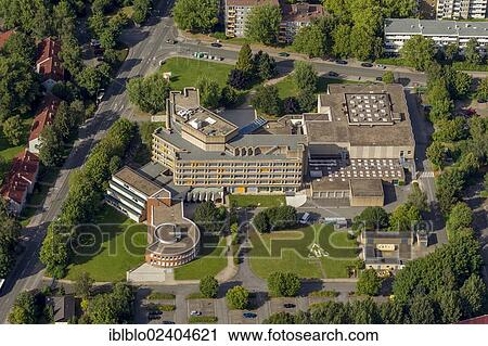Stock Image - "Aerial view, DASA, Deutsche Arbeitschutzausstellung exhibition, also known as Arbeitswelt Ausstellung, Dorstfeld, Dortmund, Ruhr area, North Rhine-Westphalia, Germany, Europe". Fotosearch