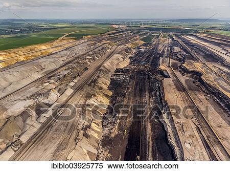 "Aerial view, diggers in the Garzweiler surface mine, RWE Rheinbraun, Juchen, Lower Rhine, North Rhine-Westphalia, Germany, Europe" View Large Photo Image Stock Photography - "Aerial view, diggers in the Garzweiler surface mine, RWE Rheinbraun, Juchen, Lower Rhine, North Rhine-Westphalia, Germany, Europe". Fotosearch