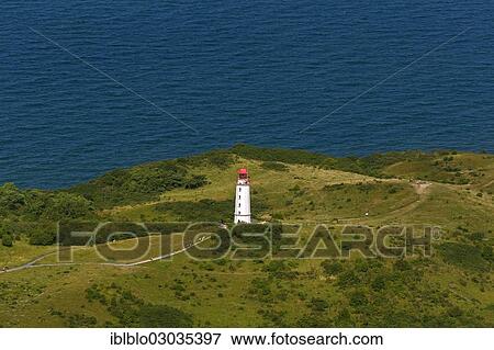 "Aerial view, Dornbusch lighthouse on the northern tip of Hiddensee Island, Neuendorf, Vitte, Insel Hiddensee, Mecklenburg-Western Pomerania, Germany, Europe" View Large Photo Image Stock Photo - "Aerial view, Dornbusch lighthouse on the northern tip of Hiddensee Island, Neuendorf, Vitte, Insel Hiddensee, Mecklenburg-Western Pomerania, Germany, Europe". Fotosearch