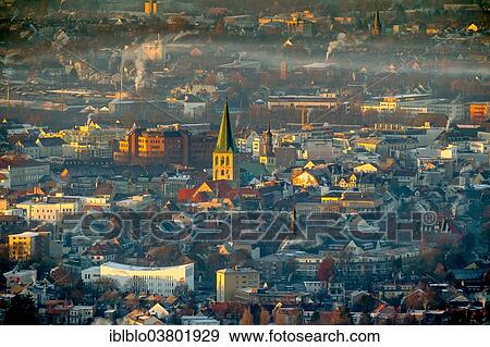 "Aerial view, downtown with Protestant St. Paul's Church, morning light, Hamm, Ruhr area, North Rhine-Westphalia, Germany, Europe" View Large Photo Image Stock Photo - "Aerial view, downtown with Protestant St. Paul's Church, morning light, Hamm, Ruhr area, North Rhine-Westphalia, Germany, Europe". Fotosearch