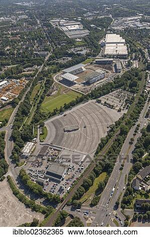"Aerial view, drive-in cinema, RWE stadium, Essen, Ruhr area, North Rhine-Westphalia, Germany, Europe" View Large Photo Image Stock Photography - "Aerial view, drive-in cinema, RWE stadium, Essen, Ruhr area, North Rhine-Westphalia, Germany, Europe". Fotosearch