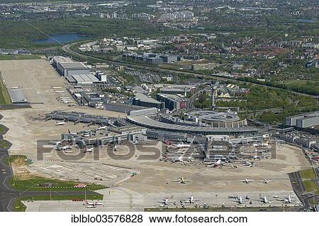 "Aerial view, Duesseldorf International Airport, Dusseldorf-Lohausen, Dusseldorf, Rhineland, North Rhine-Westphalia, Germany, Europe" View Large Photo Image Stock Photo - "Aerial view, Duesseldorf International Airport, Dusseldorf-Lohausen, Dusseldorf, Rhineland, North Rhine-Westphalia, Germany, Europe". Fotosearch