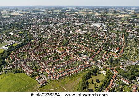 "Aerial view, Eckelshof residential estate for industrial workers, miner's houses, Ahlen, Ruhr area, North Rhine-Westphalia, Germany, Europe" View Large Photo Image Stock Image - "Aerial view, Eckelshof residential estate for industrial workers, miner's houses, Ahlen, Ruhr area, North Rhine-Westphalia, Germany, Europe". Fotosearch