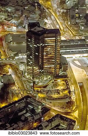 "Aerial view, Essen town hall and city council building, at night, Stadtbezirke I, Essen, North Rhine-Westphalia, Germany, Europe" View Large Photo Image Stock Image - "Aerial view, Essen town hall and city council building, at night, Stadtbezirke I, Essen, North Rhine-Westphalia, Germany, Europe". Fotosearch