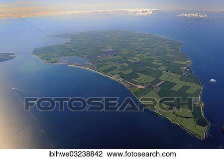 Stock Image - "Aerial view, Fehmarn Island, Fehmarn, Fehmarn Island, Schleswig-Holstein, Germany, Europe". Fotosearch