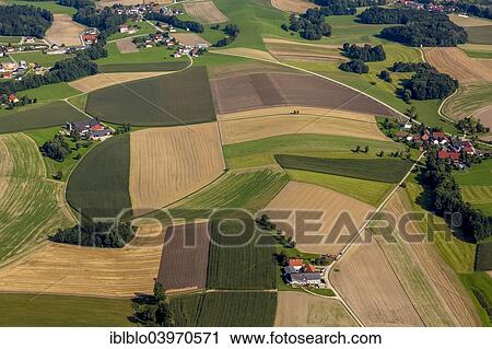 "Aerial view, fields and meadows, alpine upland, Altschwendt, Upper Austria, Austria, Europe" View Large Photo Image Stock Image - "Aerial view, fields and meadows, alpine upland, Altschwendt, Upper Austria, Austria, Europe". Fotosearch