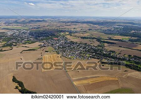 Aerial view, fields near Mendig, Eifel, Rhineland-Palatinate, Germany, Europe View Large Photo Image Stock Image - Aerial view, fields near Mendig, Eifel, Rhineland-Palatinate, Germany, Europe. Fotosearch