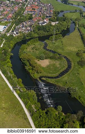 "Aerial view, fish ladder Lippe weir, Werne, Ruhr district, North Rhine-Westphalia, Germany, Europe" View Large Photo Image Stock Image - "Aerial view, fish ladder Lippe weir, Werne, Ruhr district, North Rhine-Westphalia, Germany, Europe". Fotosearch
