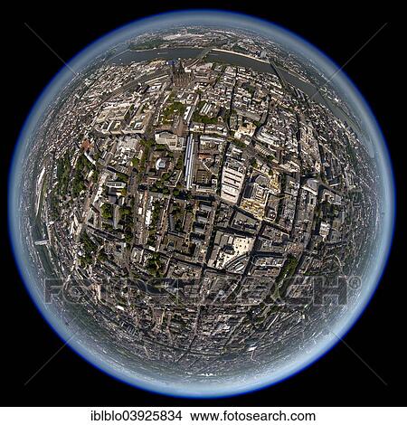 "Aerial view, fisheye, downtown, Cologne, Rhineland, North Rhine-Westphalia, Germany, Europe" View Large Photo Image Picture - "Aerial view, fisheye, downtown, Cologne, Rhineland, North Rhine-Westphalia, Germany, Europe". Fotosearch