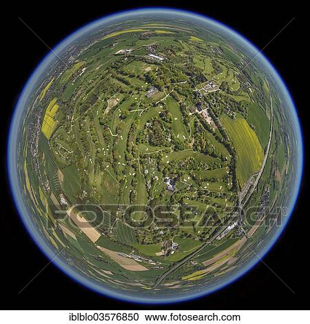 "Aerial view, fisheye shot, Kosaido International Golf Club, near Hubbelrath, Dusseldorf, Rhineland, North Rhine-Westphalia, Germany, Europe" View Large Photo Image Stock Image - "Aerial view, fisheye shot, Kosaido International Golf Club, near Hubbelrath, Dusseldorf, Rhineland, North Rhine-Westphalia, Germany, Europe". Fotosearch