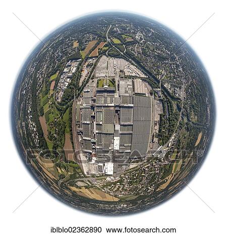"Aerial view, fisheye shot, Opel car plant, Opelwerk 1, General Motors, manufacturing halls, Bochum, Ruhr Area, North Rhine-Westphalia, Germany, Europe" View Large Photo Image Stock Image - "Aerial view, fisheye shot, Opel car plant, Opelwerk 1, General Motors, manufacturing halls, Bochum, Ruhr Area, North Rhine-Westphalia, Germany, Europe". Fotosearch