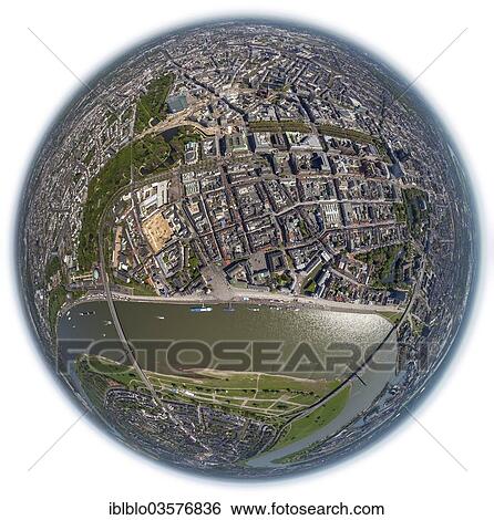 "Aerial view, fisheye shot, promenade along the Rhine, historic center, Dusseldorf, Rhineland, North Rhine-Westphalia, Germany, Europe" View Large Photo Image Stock Photograph - "Aerial view, fisheye shot, promenade along the Rhine, historic center, Dusseldorf, Rhineland, North Rhine-Westphalia, Germany, Europe". Fotosearch