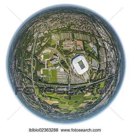 "Aerial view, fisheye shot, Veltins Arena, Gelsenkirchen, Ruhr Area, North Rhine-Westphalia, Germany, Europe" View Large Photo Image Stock Photo - "Aerial view, fisheye shot, Veltins Arena, Gelsenkirchen, Ruhr Area, North Rhine-Westphalia, Germany, Europe". Fotosearch