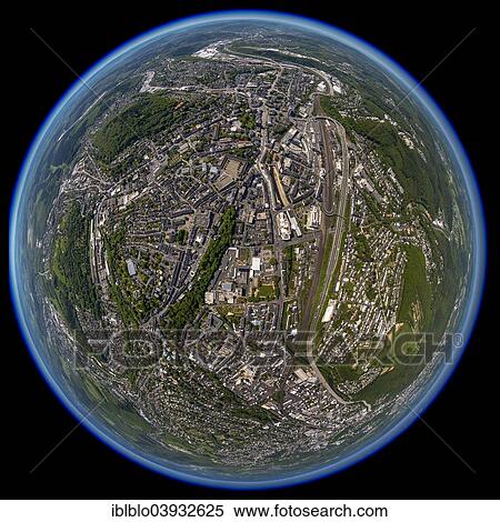 "Aerial view, fisheye view, town centre of Siegen, North Rhine-Westphalia, Germany, Europe" View Large Photo Image Stock Photography - "Aerial view, fisheye view, town centre of Siegen, North Rhine-Westphalia, Germany, Europe". Fotosearch
