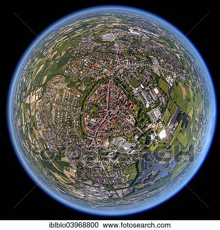 "Aerial view, fisheye view, town of Rietberg, North Rhine-Westphalia, Germany, Europe" View Large Photo Image Stock Image - "Aerial view, fisheye view, town of Rietberg, North Rhine-Westphalia, Germany, Europe". Fotosearch