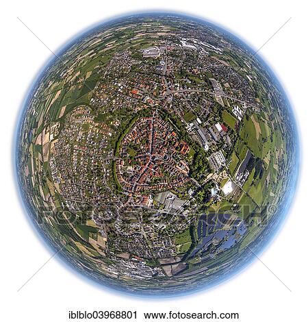 "Aerial view, fisheye view, town of Rietberg, North Rhine-Westphalia, Germany, Europe" View Large Photo Image Stock Image - "Aerial view, fisheye view, town of Rietberg, North Rhine-Westphalia, Germany, Europe". Fotosearch