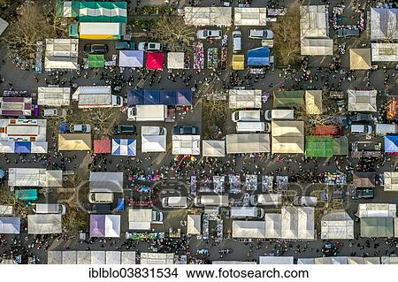 "Aerial view, flea market in the Dortmund University car park, Dortmund, Ruhr Area, North Rhine-Westphalia, Germany, Europe" View Large Photo Image Picture - "Aerial view, flea market in the Dortmund University car park, Dortmund, Ruhr Area, North Rhine-Westphalia, Germany, Europe". Fotosearch