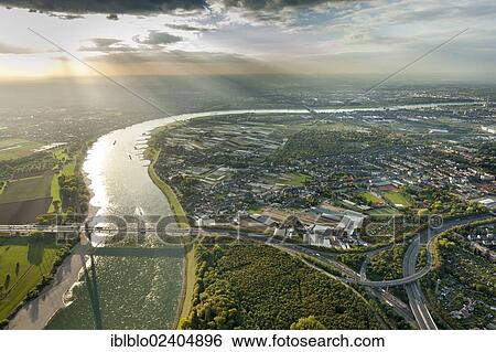 "Aerial view, Fleher bridge across the Rhine river, Duesseldorf, Rhineland region, North Rhine-Westphalia, Germany, Europe" View Large Photo Image Stock Photograph - "Aerial view, Fleher bridge across the Rhine river, Duesseldorf, Rhineland region, North Rhine-Westphalia, Germany, Europe". Fotosearch