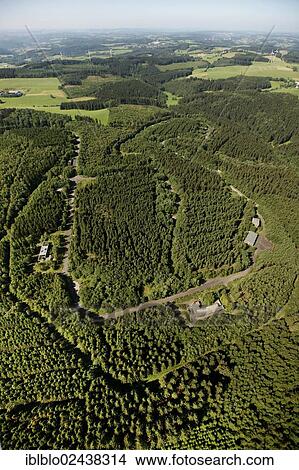 "Aerial view, former barracks, proposed site for a forensic institute, Reichshof, Oberbergisches Land region, North Rhine-Westphalia, Germany, Europe" View Large Photo Image Picture - "Aerial view, former barracks, proposed site for a forensic institute, Reichshof, Oberbergisches Land region, North Rhine-Westphalia, Germany, Europe". Fotosearch