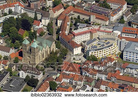 "Aerial view, former collegiate church of St. Johann, Osnabrueck, Lower Saxony, Germany, Europe" View Large Photo Image Stock Image - "Aerial view, former collegiate church of St. Johann, Osnabrueck, Lower Saxony, Germany, Europe". Fotosearch