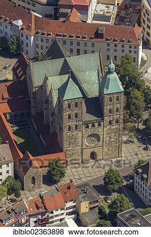 "Aerial view, former collegiate church of St. Johann, Osnabrueck, Lower Saxony, Germany, Europe" View Large Photo Image Stock Photo - "Aerial view, former collegiate church of St. Johann, Osnabrueck, Lower Saxony, Germany, Europe". Fotosearch