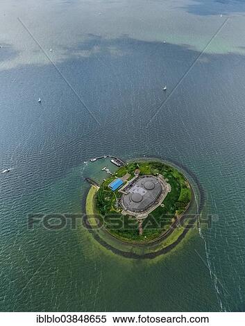"Aerial view, Forteiland Pampus or Fort Pampus Island, artificial island in the IJmeer, Province of North-Holland, Netherlands" View Large Photo Image Stock Photography - "Aerial view, Forteiland Pampus or Fort Pampus Island, artificial island in the IJmeer, Province of North-Holland, Netherlands". Fotosearch