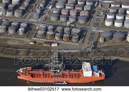 "Aerial view, Gionanni DP tanker at Vopak Dupeg Terminal Hamburg, on the Rethe canal, Hamburg, Hamburg, Hamburg, Germany, Europe" View Large Photo Image Stock Photo - "Aerial view, Gionanni DP tanker at Vopak Dupeg Terminal Hamburg, on the Rethe canal, Hamburg, Hamburg, Hamburg, Germany, Europe". Fotosearch