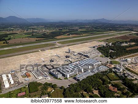 "Aerial view, Girona? ÇôCosta Brava Airport, Vilobi d'Onyar, Costa Brava, Catalonia, Spain, Europe" View Large Photo Image Stock Photo - "Aerial view, Girona? ÇôCosta Brava Airport, Vilobi d'Onyar, Costa Brava, Catalonia, Spain, Europe". Fotosearch