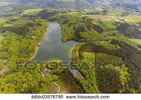 "Aerial view, Gloertalsperre reservoir, Branten, Breckerfeld, North Rhine-Westphalia, Germany, Europe" View Large Photo Image Stock Image - "Aerial view, Gloertalsperre reservoir, Branten, Breckerfeld, North Rhine-Westphalia, Germany, Europe". Fotosearch