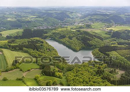 "Aerial view, Gloertalsperre reservoir, Branten, Breckerfeld, North Rhine-Westphalia, Germany, Europe" View Large Photo Image Stock Photo - "Aerial view, Gloertalsperre reservoir, Branten, Breckerfeld, North Rhine-Westphalia, Germany, Europe". Fotosearch