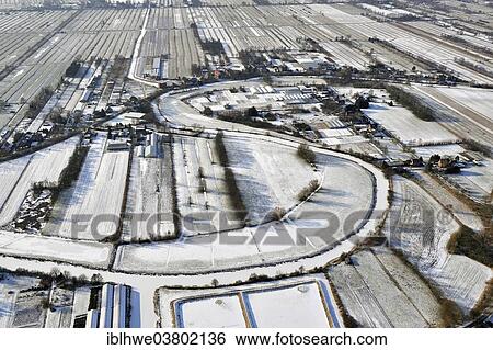 "Aerial view, Gose Elbe in winter, river running through the cultural landscape of the Vier- und Marschlande, Hamburg, Germany, Europe" View Large Photo Image Stock Photograph - "Aerial view, Gose Elbe in winter, river running through the cultural landscape of the Vier- und Marschlande, Hamburg, Germany, Europe". Fotosearch