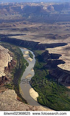 "Aerial view, Green River, The White Rim, Canyonlands National Park, Utah, United States of America, USA" View Large Photo Image Stock Photography - "Aerial view, Green River, The White Rim, Canyonlands National Park, Utah, United States of America, USA". Fotosearch