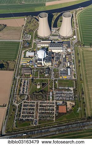 "Aerial view, Grohnde nuclear power plant on the Weser River, Grohnde, Emmerthal, Lower Saxony, Germany, Europe" View Large Photo Image Stock Photo - "Aerial view, Grohnde nuclear power plant on the Weser River, Grohnde, Emmerthal, Lower Saxony, Germany, Europe". Fotosearch