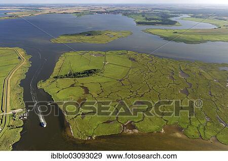 "Aerial view, Grosser Kirr Island and Barther Oie in Barther Bodden lagoon, Muggenburg, Zingst, Fischland-Darss-Zingst, Mecklenburg-Western Pomerania, Germany, Europe" View Large Photo Image Stock Photo - "Aerial view, Grosser Kirr Island and Barther Oie in Barther Bodden lagoon, Muggenburg, Zingst, Fischland-Darss-Zingst, Mecklenburg-Western Pomerania, Germany, Europe". Fotosearch