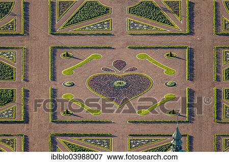 Stock Photo - "Aerial view, grounds of Schloss Gustrow Castle with a baroque heart, Gustrow, Mecklenburg-Western Pomerania, Germany, Europe". Fotosearch