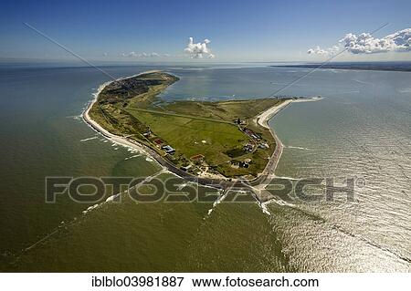 Stock Photo - "Aerial view, groynes, Wadden Sea, North Sea, Wangerooge, East Frisian Islands, East Frisia, Lower Saxony, Germany, Europe". Fotosearch